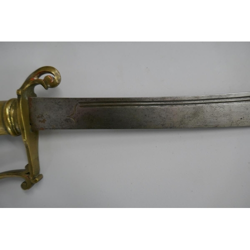 368 - Curved sword in sheath possibly Ottoman Empire