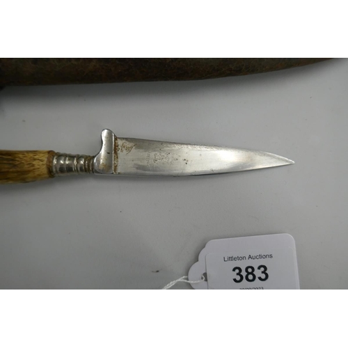 383 - 2 German antler handled knives