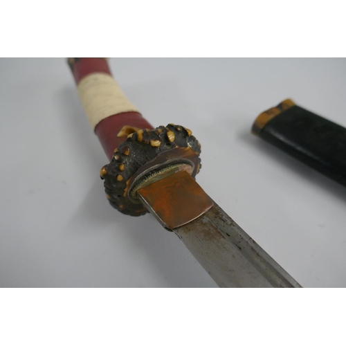 390 - Early Japanese tanto signed to the tang believed to be 14th-15thC