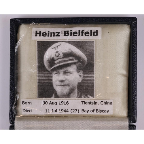 6 - German U-boat badge together with photo/details of owner