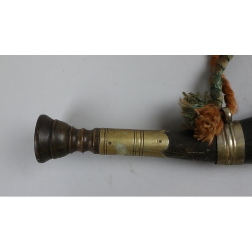 76 - Horn & brass hunting horn