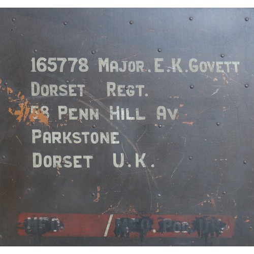 244 - Major E.K Gobett Dorset Regiment trunk