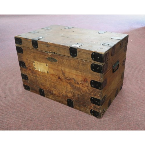 249 - Wooden military trunk