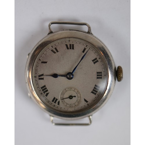 264 - 2 hallmarked silver WW1 trench watches