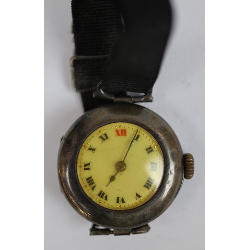 264 - 2 hallmarked silver WW1 trench watches