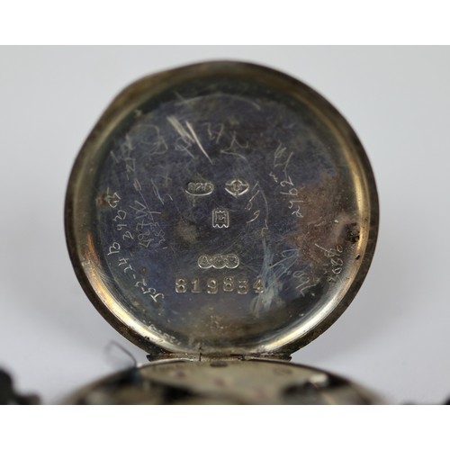 264 - 2 hallmarked silver WW1 trench watches