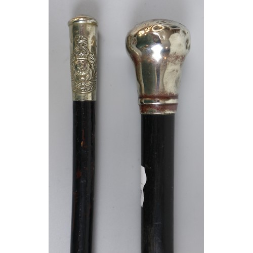 275 - Royal Marine swagger stick together with another