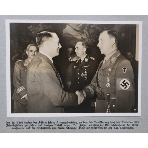 225 - Original Third Reich photographic album issued by Third Reich to document the process of the war thr... 