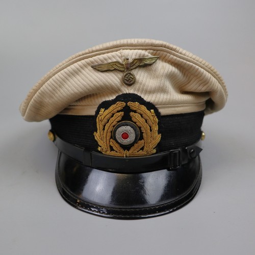 156 - Genuine Kreigsmarine U-boat cap in white (every day use)