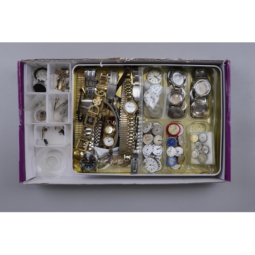 107 - Collection of watches and watch components