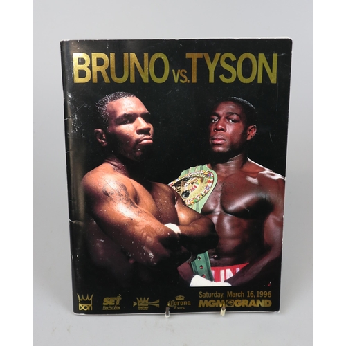 128 - Bruno v Tyson souvenir programme MGM Grand March 1996