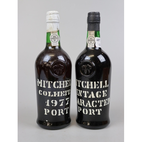 145 - 2 bottles of Mitchell 1977 & a  vintage character port
