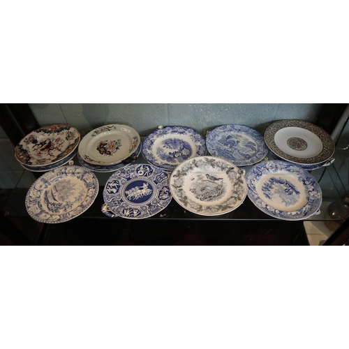 154 - 12 Victorian food warmer plates
