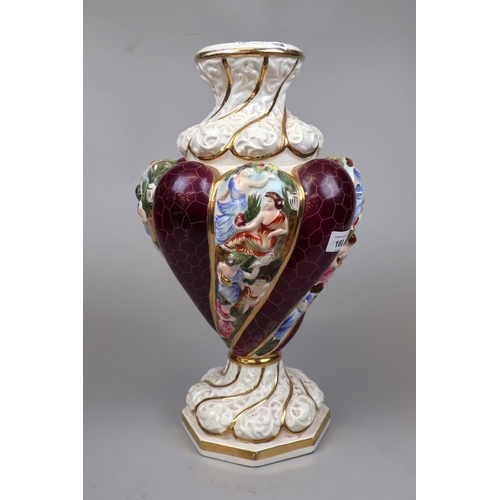 160 - Large Capodimonte vase - Approx height 42cm