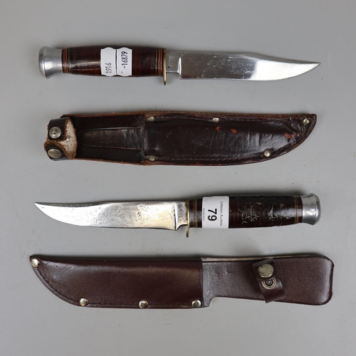 172 - 2 WW2 sheath knives - one German one marked Sheffield