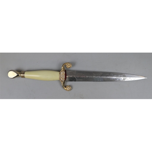 177 - Wilkinson Sword decorative dagger - gifted as a football trophy