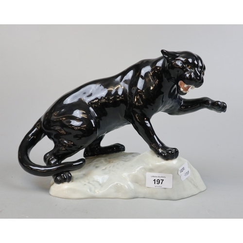 197 - Beswick puma model No 1702 - Approx height 21.5cm