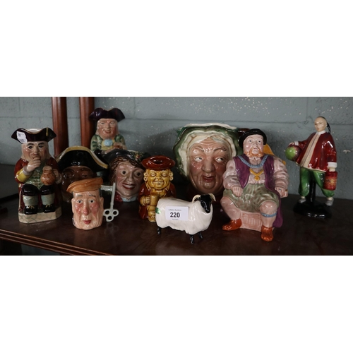 220 - Collection of Beswick jugs and characters