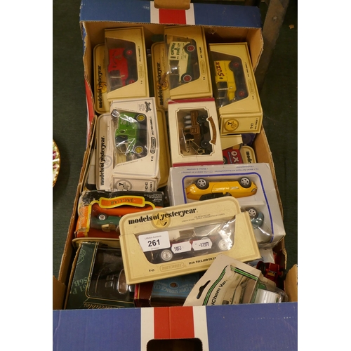 261 - Collection of Matchbox yesteryear boxed die cast models