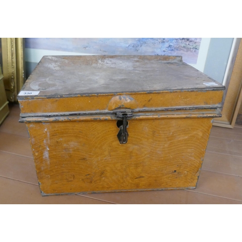 330 - Small tin trunk