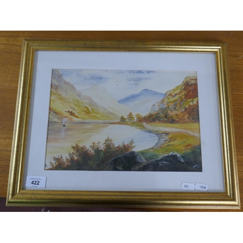 422 - Watercolour signed Stanley Orchard - Lock Eck