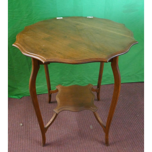 470 - 2 tier mahogany occasional table