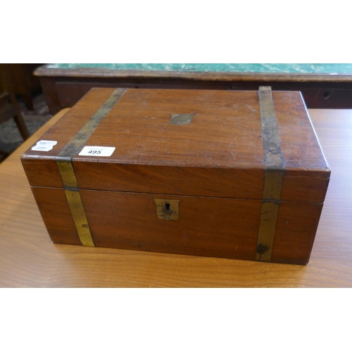 495 - Brass bound box