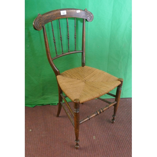 546 - Small antique spindle back chair