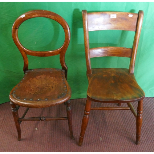 547 - 2 antique dining chairs