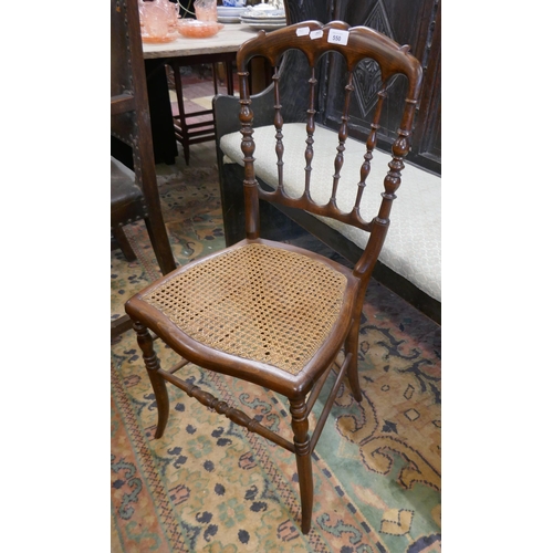 550 - Antique spindle back armchair 