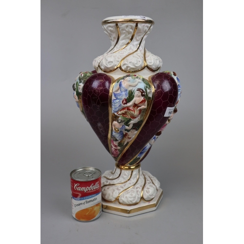 160 - Large Capodimonte vase - Approx height 42cm
