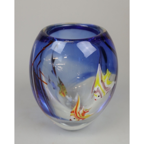 161 - 3 Murano style glass vases