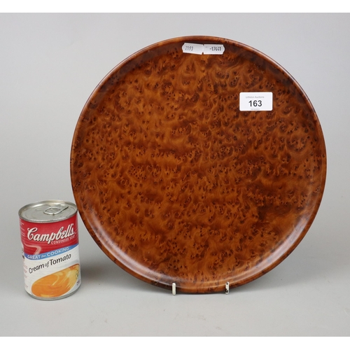 163 - Birdseye maple tray - Approx 30cm in diameter
