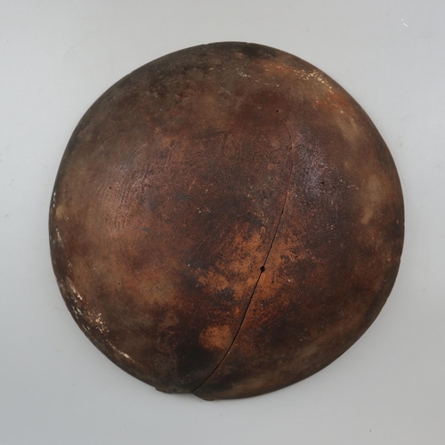 170 - 18thC English slipware bowl with salt glaze decoration