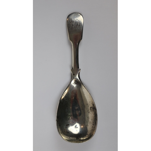 19 - Georgian silver caddy spoon 1810