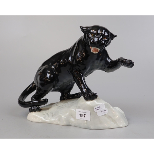 197 - Beswick puma model No 1702 - Approx height 21.5cm