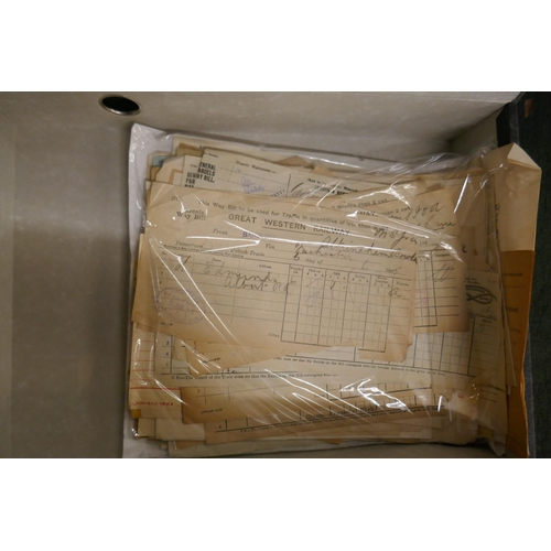 236 - Ephemera - railway miscellaneous lot in box file