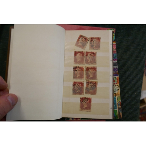 245 - Stamps - Great Britain 4 pocket stockbooks of 1d reds