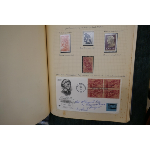 250 - Stamps - Literary thematic collection stamps and covers