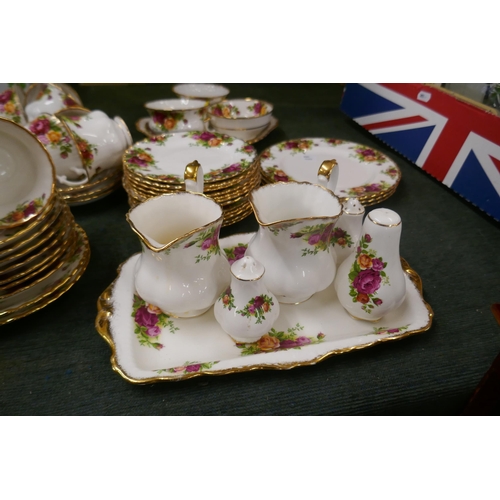 256 - Royal Albert Old Country Roses tea set for 12