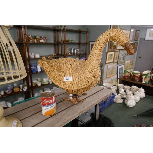 268 - Large wicker duck