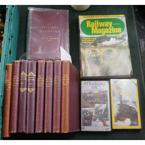 231 - Collection of railway books and magazines etc