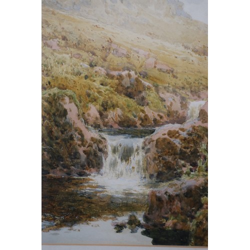 361 - Watercolour - Arther Saker Borrow Dale Cumberland - Approx image size: 45cm x 25cm