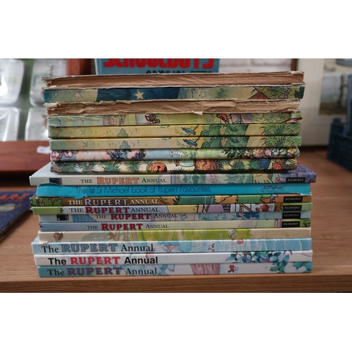 368 - Collection of books to include Rupert the Bear annuals