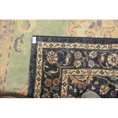 351 - Patterned rug - Blue - Approx size: 232cm x 160cm