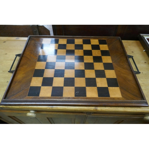 437 - Antique inlaid tray