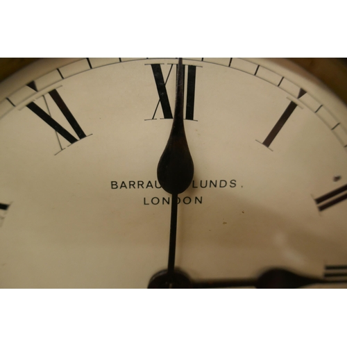 451 - Wooden striking clock - Barraud & Lunds London
