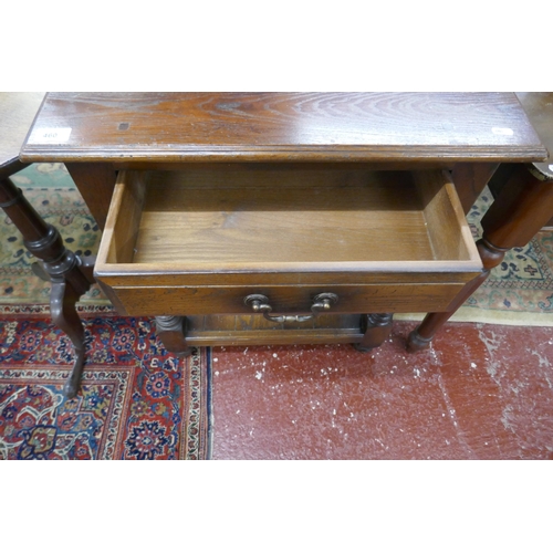 460 - Side table with drawer - Approx size: W: 62cm D: 41cm H: 74cm
