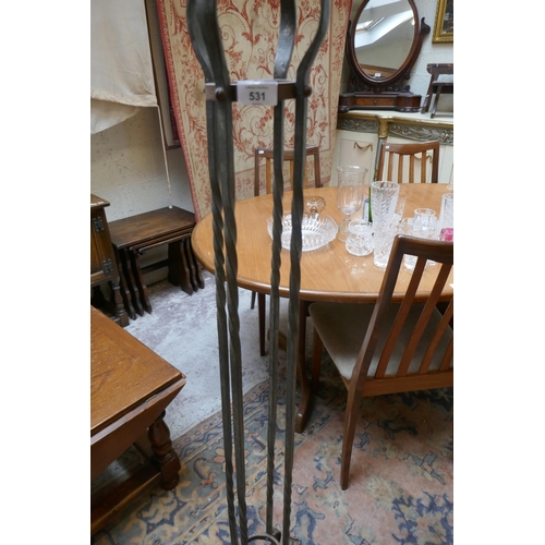 531 - Large wrought iron candelabra 