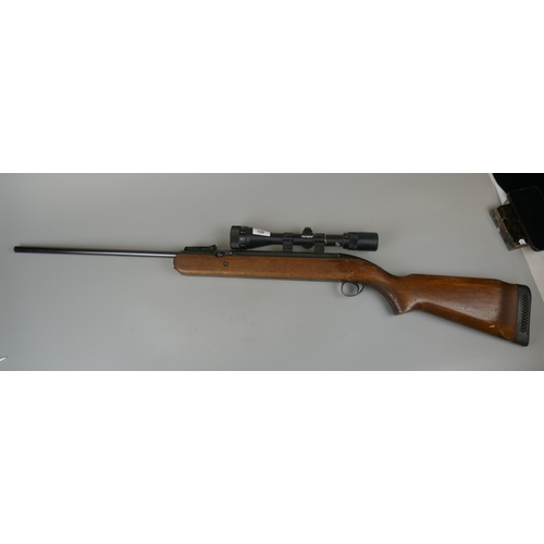 100 - BSA Airsport .22 under level air rifle with scope A/F